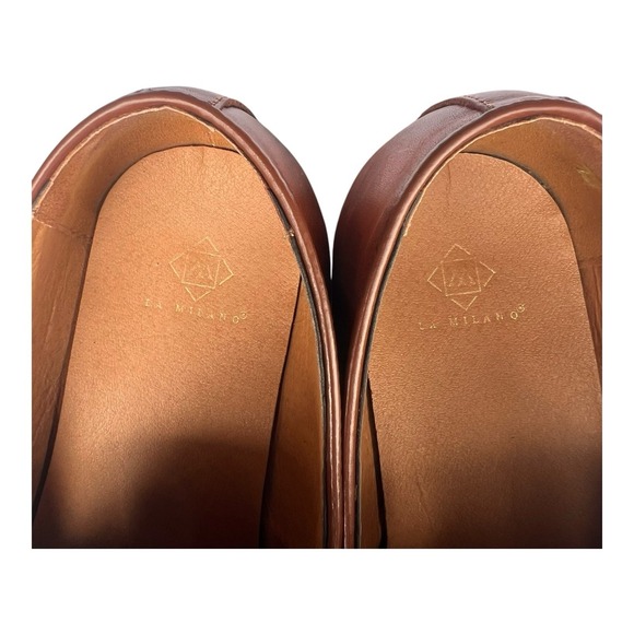 La Milano Mens Tracy 11 Tasseled Leather Cap Toe Cognac Ombré Oxfords Sz 9.5EEE main image 11